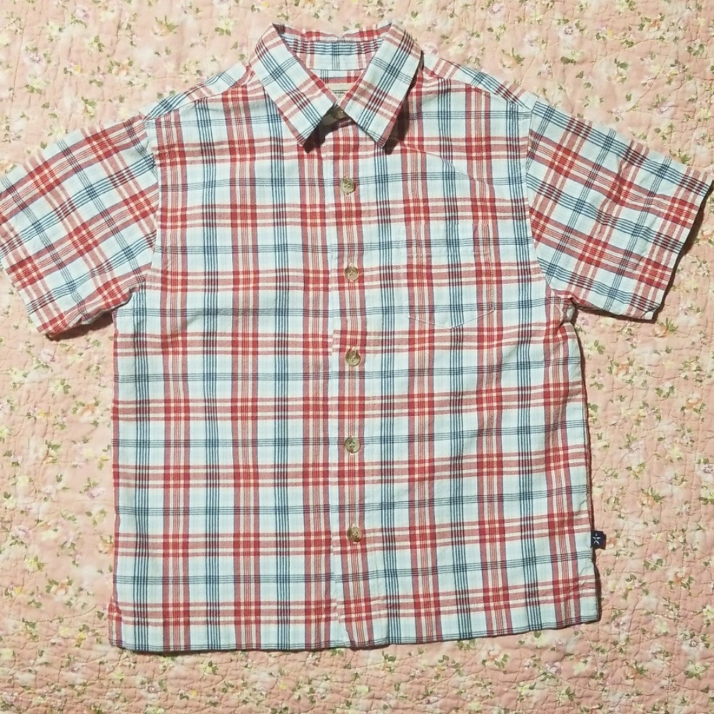 Short sleeve button down shirt - boy's